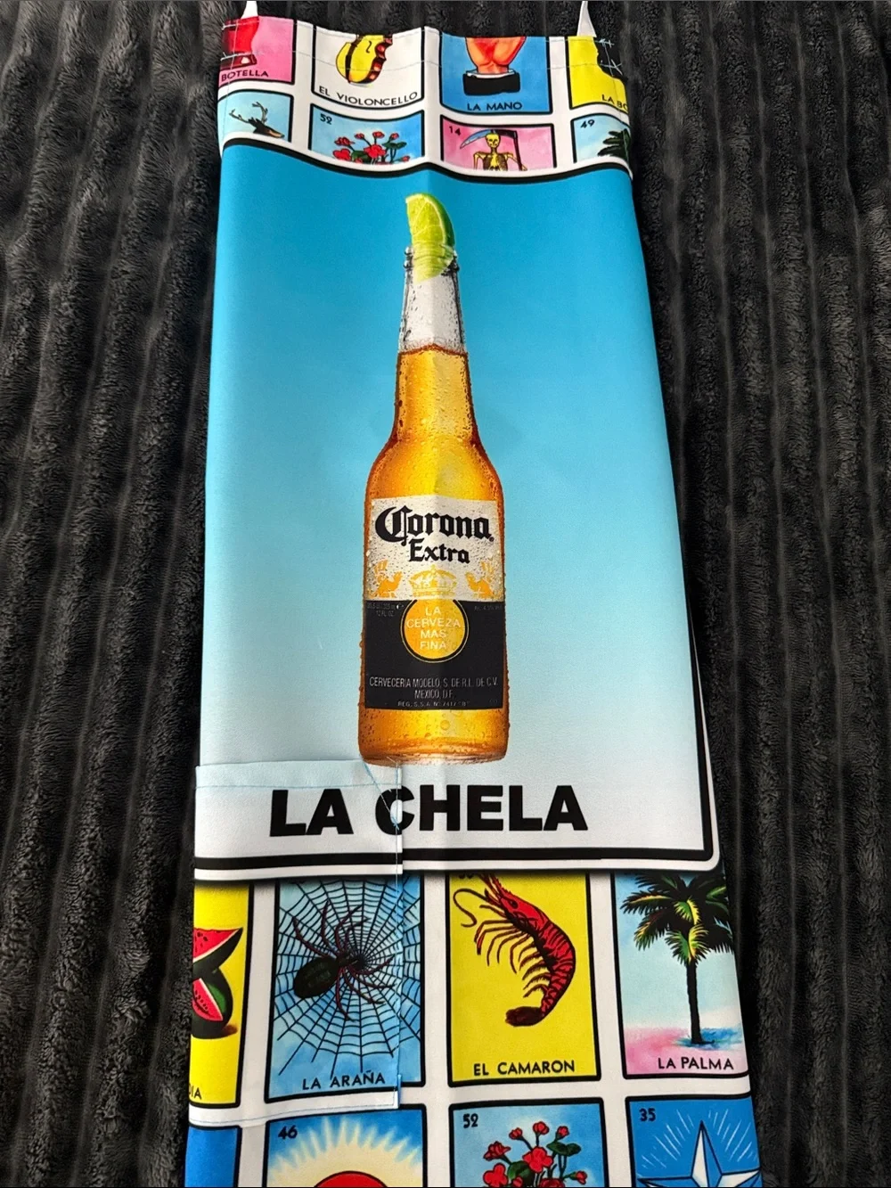 Blue & Multicolor 'La Chela' Kitchen Apron